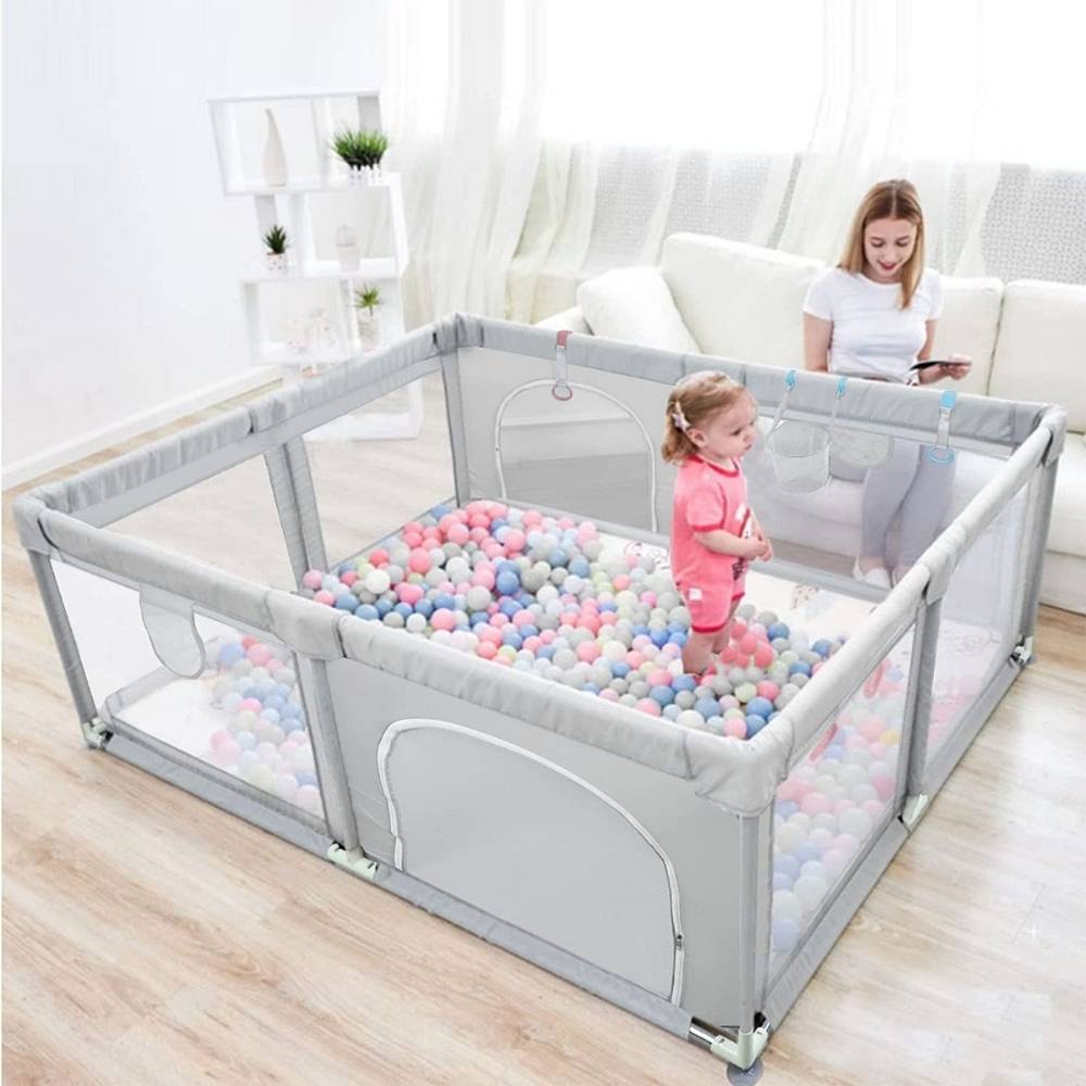 Folding Portable Playpen Baby Play Yard With Travel Bag Indoor Outdoor Safety VP 